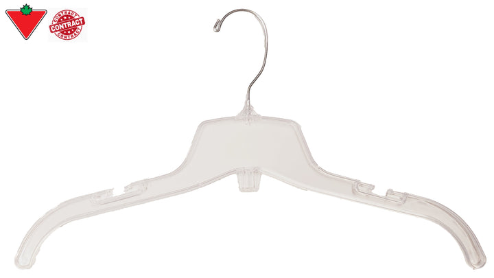 320-17-CLR - Cintres Haut en plastique