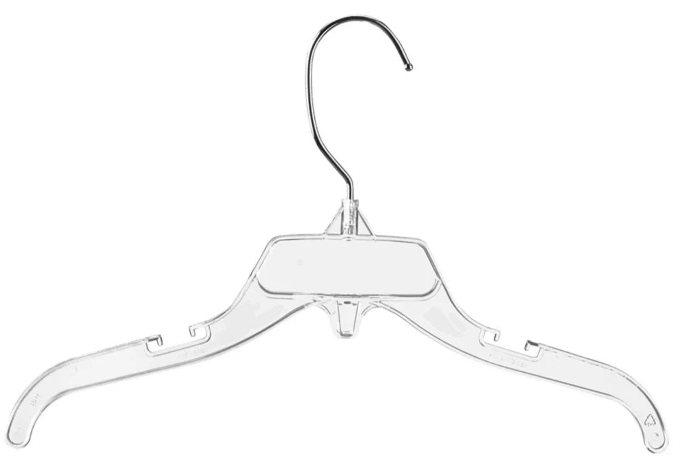 497-10-CLR - Petit Cintre Haut en plastique
