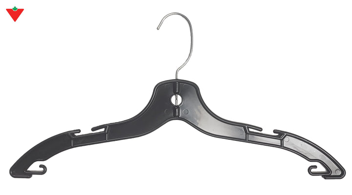 9511-17-BLK - Cintre Haut en plastique Noire-100/B