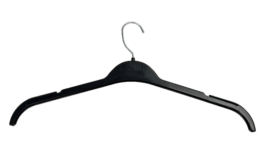 (BASIC} - 554 16" Black Top Hanger (200/B) [ 554-16-BLK ]