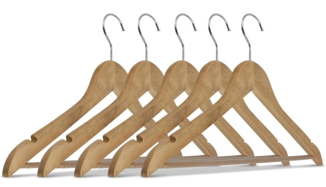 Wooden-Top-Hanger-With-Bar-[100/B]-(LH002)