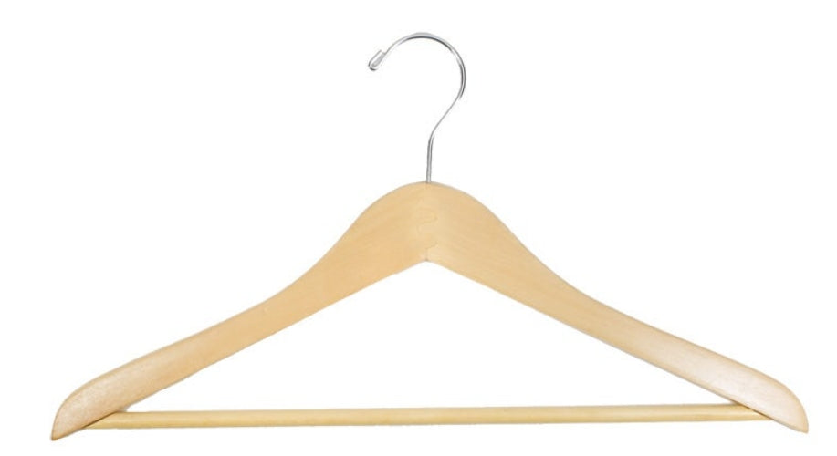 [EMP] - Wooden hanger with pant bar, - (100/B) [LH002]